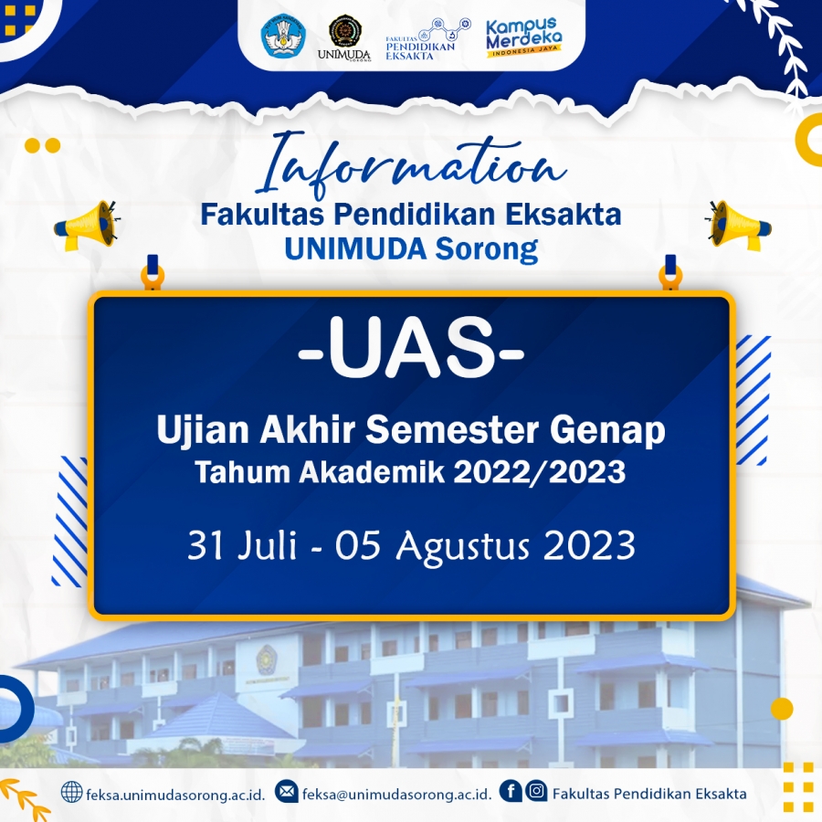 Edaran UAS Genap Feksa T.A 2022/2023