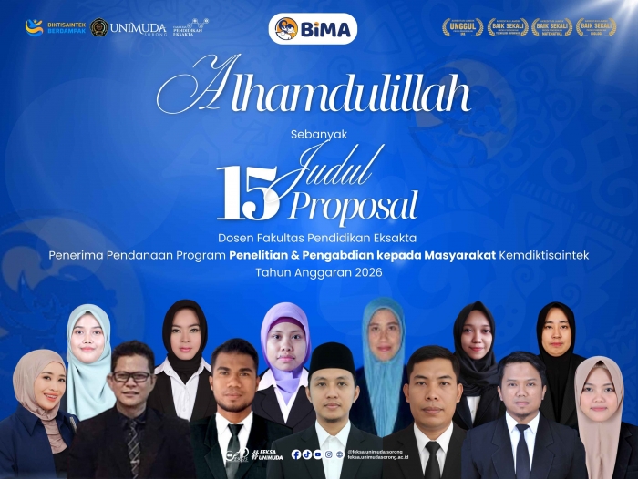 FEKSA UNIMUDA Sorong Raih Prestasi: 15 Proposal Dosen Lolos Pendanaan Kemdiktisaintek 2026