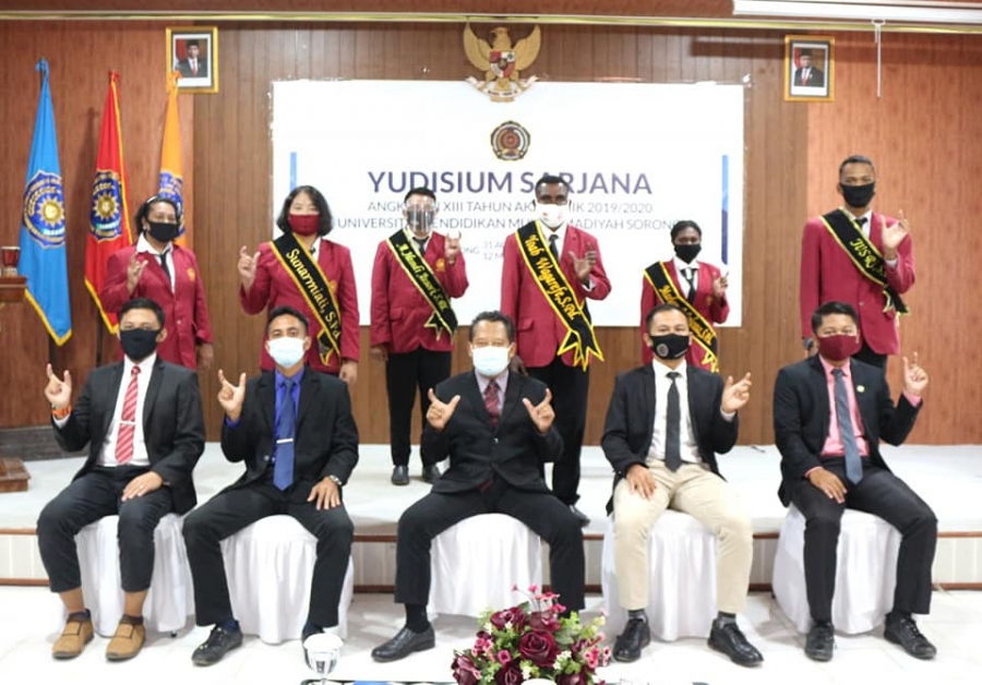 FKIP Unimuda Sorong Gelar Yudisium Angkatan XIII Gelombang 1 Tahun 2020