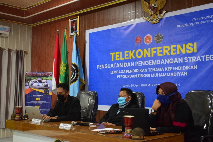 FKIP UNIMUDA SORONG IKUTI TELEKONFERENSI PENGUATAN DAN PENGEMBANGAN STRATEGIS LPTK PTM