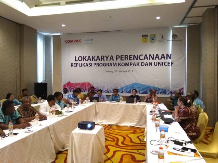FKIP UNIMUDA SORONG KOLABORASI DENGAN KOMPAK DAN UNICEF LAKSANAKAN LOKAKARYA PERENCANAAN REPLIKASI PROGRAM PENDIDIKAN