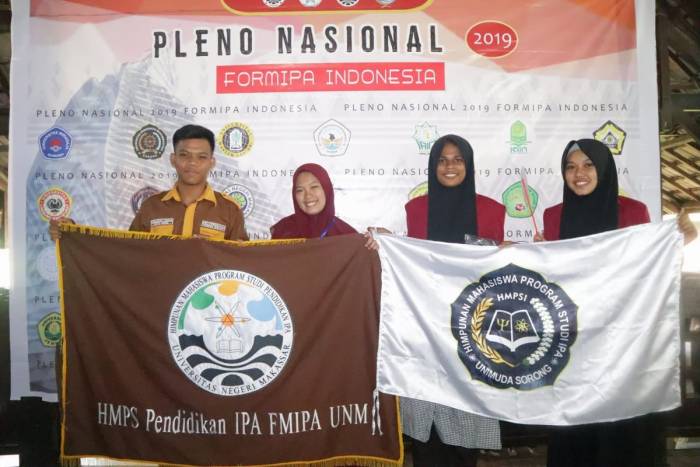 MAHASISWA PENDIDIKAN IPA FKIP UNIMUDA IKUTI PLENO NASIONAL FORMIPA DI MAKASSAR