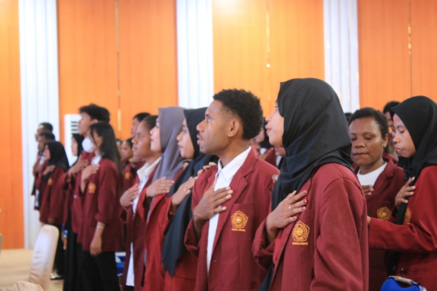 Pelantikan Pengurus Himpunan Mahasiswa Fakultas Pendidikan Eksakta UNIMUDA Sorong Periode 2024/2025
