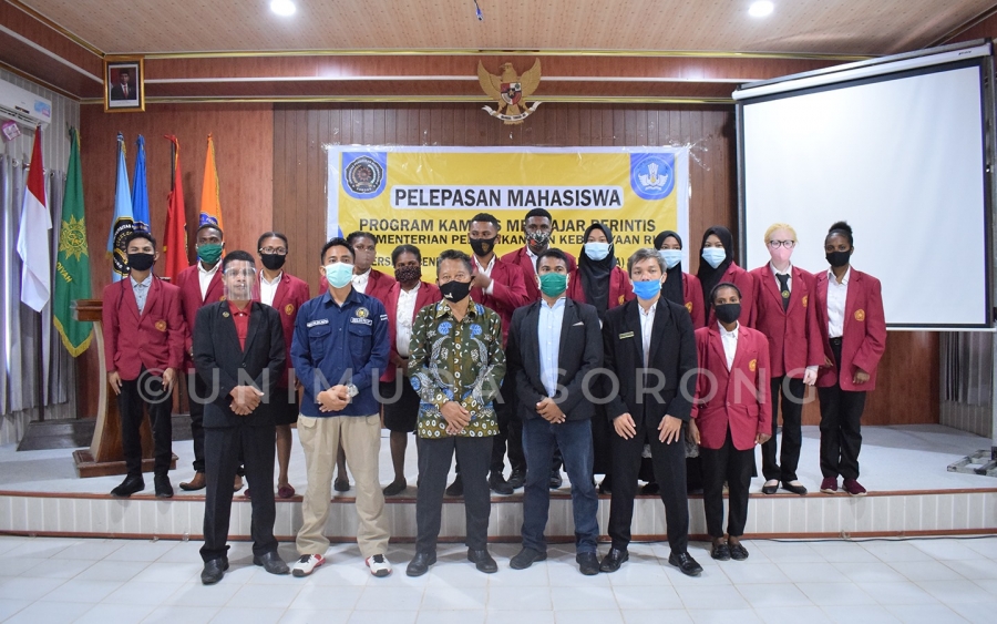Rektor Unimuda Sorong, Lepas Mahasiswa Program Kampus Mengajar Perintis