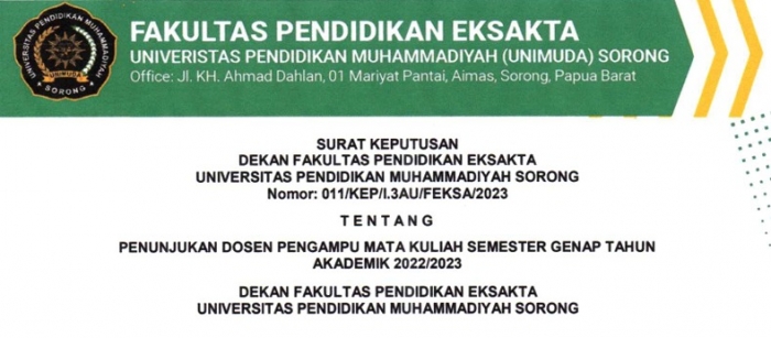 SK Mengajar Semester Genap 2022/2023