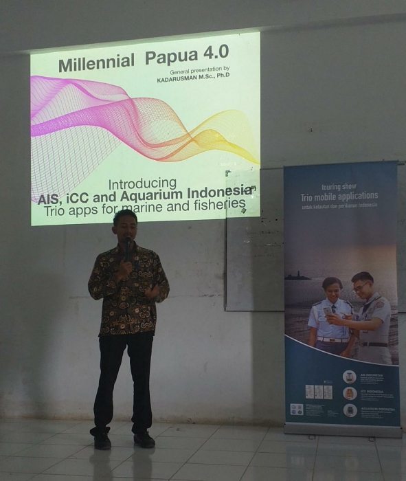 Touring Show Trio Mobile Applications untuk Kelautan dan Perikanan Indonesia di Unimuda Sorong