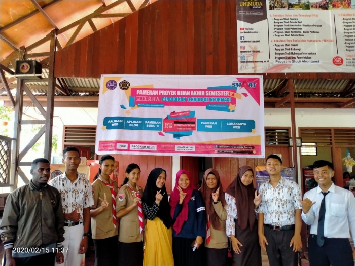 WAKIL REKTOR RESMI BUKA PAMERAN PROYEK IT MAHASISWA PTI FKIP UNIMUDA SORONG