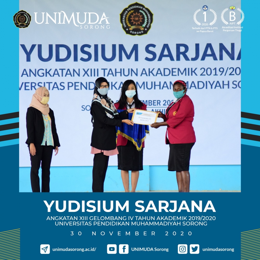 YUDISIUM FKIP GELOMBANG IV TAHUN 2020 DIGELAR SECARA TERBUKA DI SPORTORIUM